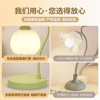 高端主卧台灯卧室床头灯2025新款浪漫轻奢高级感家用护眼小台灯 【南瓜初雪白】单色暖光-可调亮度