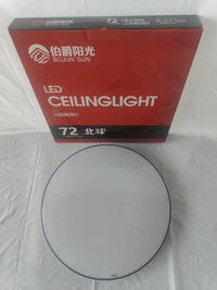 吸顶灯伯爵阳光吸顶灯三防72W40W25W LED灯白光6500K推入式安装超 40w白光【流通款】黑框 直径38