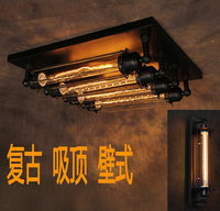 复古工业风壁灯loft美式乡村酒吧咖啡店阳台楼梯长笛过道灯单多头