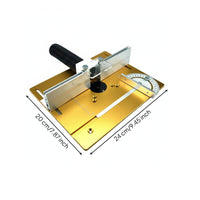 Multi-Functional Woodworking Benchtop Router Table Adjustable Fence Trimmer Flip Board Easy Installation for Woodworkers, Workshop, Garage