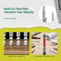 Attractive screwdriver piece, high-hardness Phillips drill adapter, strong magnetism, resistantslip, professional tool for repair, installation, and DIY projects.