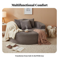 Multi-Functional transformable Armchair Sleeper Space-Saving Fold-extendable Armchair Bed Adjustable Backrest Indoor Furniture Modern Design for Apartment Dwellers, Students, Young Adults, Small Spaces, Living Room, Bedroom