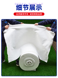 土工布园艺花箱内衬隔土垫底布大棚保温棉路面养护毯保湿滤渗透水 国标白色【双重加厚300克】1m宽*5m长 送6枚地钉