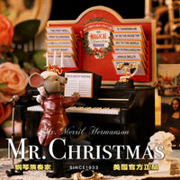 美国圣诞先生mr.christmas老鼠钢琴音乐盒八音盒儿童生日圣诞礼物 老鼠钢琴师＋12张乐谱+24首歌曲