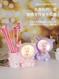 女童生日礼物初中生6-10岁小女孩伴手礼儿童节小学生女儿12有意义 粉色小鹿笔筒+保温杯+发卡