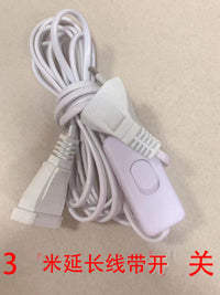 led网灯渔网灯彩灯闪灯串灯满天星 延长线美规欧规公母接各种电源 欧规公母接三针常亮电源 电源
