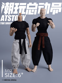 1/12 Fushiguro Toji & Gojo Tight T-Shirt and Tied Warrior Bloomer Pants Set