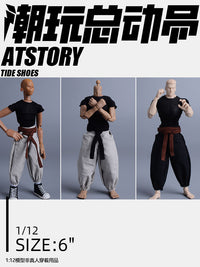 1/12 Fushiguro Toji & Gojo Tight T-Shirt and Tied Warrior Bloomer Pants Set