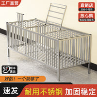 鸡笼子不锈钢家用室外养殖笼小鸡笼兔子笼鸽子笼通用大号特大专用 加密带天窗90*60*60 食槽+脚垫+带轮子+接粪盘