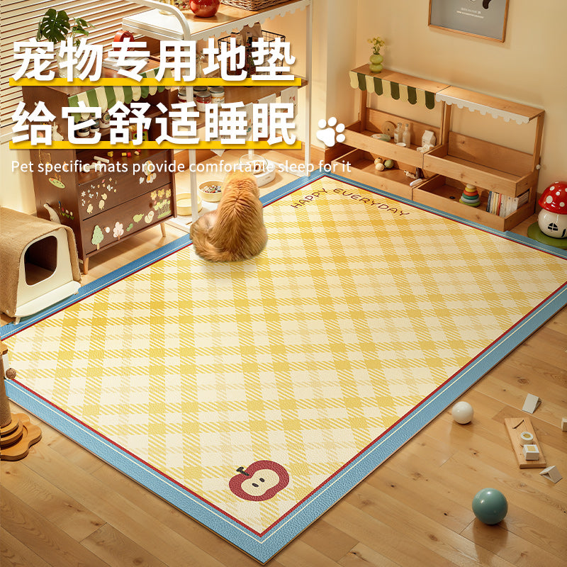 宠物地垫防水防尿隔尿狗垫子皮革四季通用防滑防抓免洗围栏专用垫