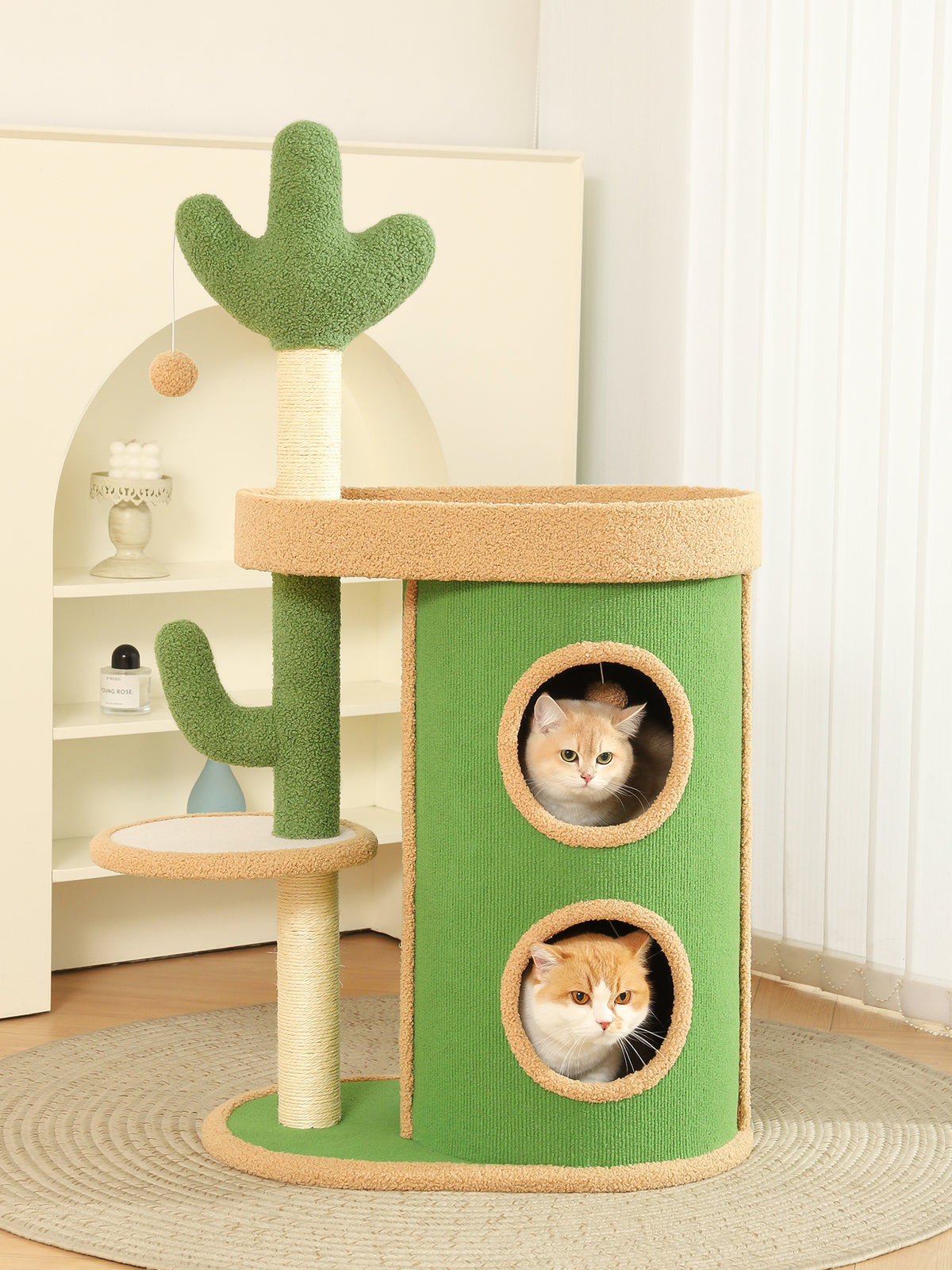 猫爬架小户型不占地家用猫窝猫抓板一体猫爬柱大猫专用猫咪攀爬架