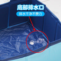 宠物洗澡盆可折叠中小型犬狗狗专用游泳池浴缸洗澡桶猫咪浴盆方形