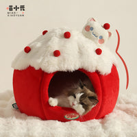 喵小元猫窝冬季保暖封闭式猫帐篷大猫屋宠物睡垫冬天猫咪安全感窝