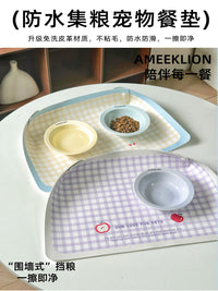 宠物餐垫防水防滑PU皮革垫子猫碗粮垫大号吃饭垫餐盘垫狗碗防滑垫