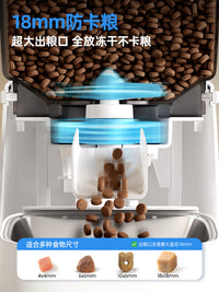 oneisall宠小吉自动猫喂食器宠物无线智能远程定时多猫狗粮投喂机