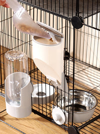 猫咪挂式饮水机喂食器狗狗自动喝水器悬挂笼子碗食盆兔子宠物用品