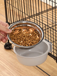 猫咪挂式饮水机喂食器狗狗自动喝水器悬挂笼子碗食盆兔子宠物用品