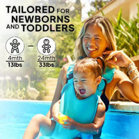 夏季婴儿游泳背带可潜水宝宝背带水陆通用出行背带泳池双肩背带