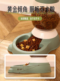猫碗食盆猫粮自动喂食器饮水机宠物狗碗狗盆水碗猫咪饭碗喝水饭盆