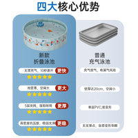 大型游泳池家用儿童宝宝折叠泳池家庭户外圆形动物狗狗戏水池