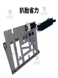 手动扒胎机安装上胎拆卸剥离夹压轮胎器电动车摩托车三轮维修工具 天蓝色