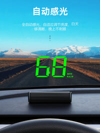 HUD抬头显示器汽车通用GPS北斗车速表新能源电车通用高清投影仪