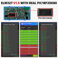 蓝牙ELM327 obd2 1.5版本pic18f25k80芯片汽车发动机故障诊断仪