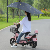 电动车雨伞棚篷可折叠拆卸防晒防紫外线电瓶车踏板专用遮阳伞加长