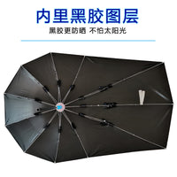 加长加厚电动车遮阳伞雨棚篷蓬电瓶踏板摩托三轮自行车黑胶防晒伞