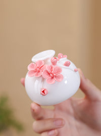 景德镇陶瓷花瓶梅花摆件客厅插花装饰品高级感轻奢小众设计感花器