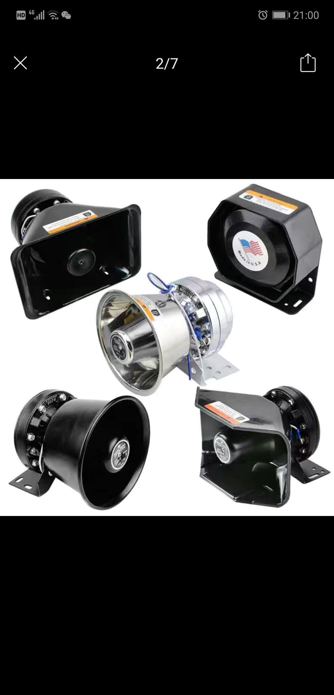 车船用YH/TS100-2 8欧 400WJC XF拖车警报宣传 扬声器 高音单喇叭