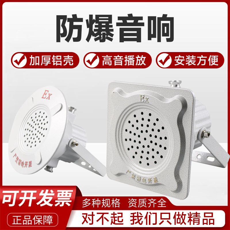 防爆音响消防扬声器喇叭扩音音箱带功放喊话号角壁挂吸顶5W10W20W 20W防爆喇叭带功放（报警声音）