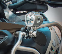 适用宝马R1200GSADV R1250GS ADV改装延长射灯支架全铝万向可调节