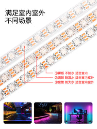 LED灯带WB2812B幻彩灯条5050rgb贴片内置IC灯珠5v可编程防水智能