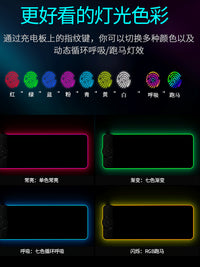 ALIENWARE外星人无线充电鼠标垫RGB发光键盘桌垫电脑垫超大桌垫