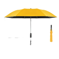 全自动电动智能黑伞电动雨伞可充电三折叠伞遮阳伞太阳伞