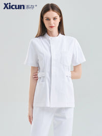 系存高端护士服女款夏季短袖美容院师长袖牙科口腔工作服分体套装