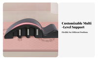 High-Density Pilates Spine Corrector Stepped Base Arch-Shaped Spine Corrector Curved Top Surface Pilates Arc Barrel Support Cutouts