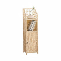 Woven Drum Table Multi-Functional Nightstand Space-Saving for Homeowners, Adults