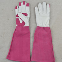长款花园园艺手套牛皮耐磨防刺防割Long Gardening Gloves Welder