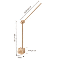 Wooden Crib Mobile with Bracket for Newborn Baby Bed