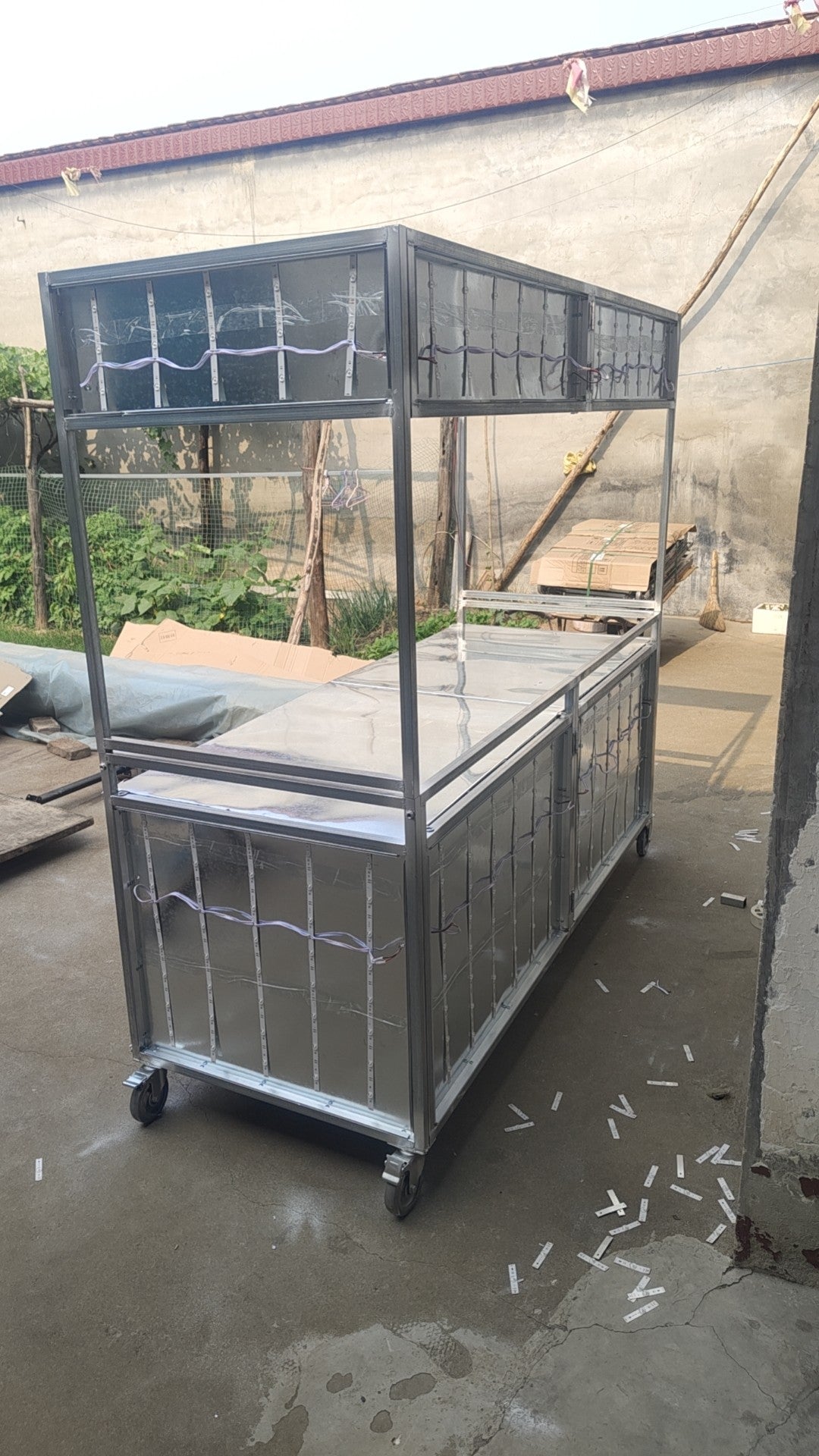 折叠摆摊小推车夜市卤菜熟食地摊车移动商用摆摊小吃车多功能餐车
