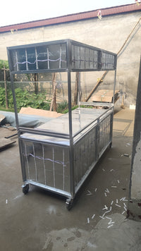 折叠摆摊小推车夜市卤菜熟食地摊车移动商用摆摊小吃车多功能餐车