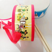Wooden Hand Drum with Adjustable Belt for Early Childhood Education
