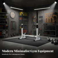Heavy-Duty Adjustable Squat Rack Non-Slip Feet Multi-Function Bench Press Rack Stable H-Frame Base Split Squat Stand Powder Coated Finish for Men, Weightlifters, Bodybuilders