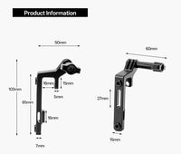 Aluminum Alloy Handlebar Mount for Folding Bikes with Computer, Light, and Bottle Cage
