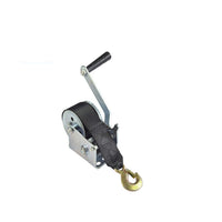 Mini Winch Manual Winch Hand Crank Marine 800 lbs with Webbing KW800 Yacht Winch