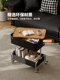 中古小推车边几可移动客厅迷你小茶几置物架沙发侧边柜轻奢高级感