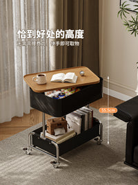 中古小推车边几可移动客厅迷你小茶几置物架沙发侧边柜轻奢高级感