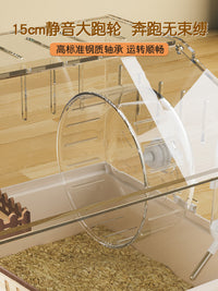 小仓鼠笼金丝熊笼子豪华超大别墅窝蜜袋鼯亚克力专用房子便宜大的